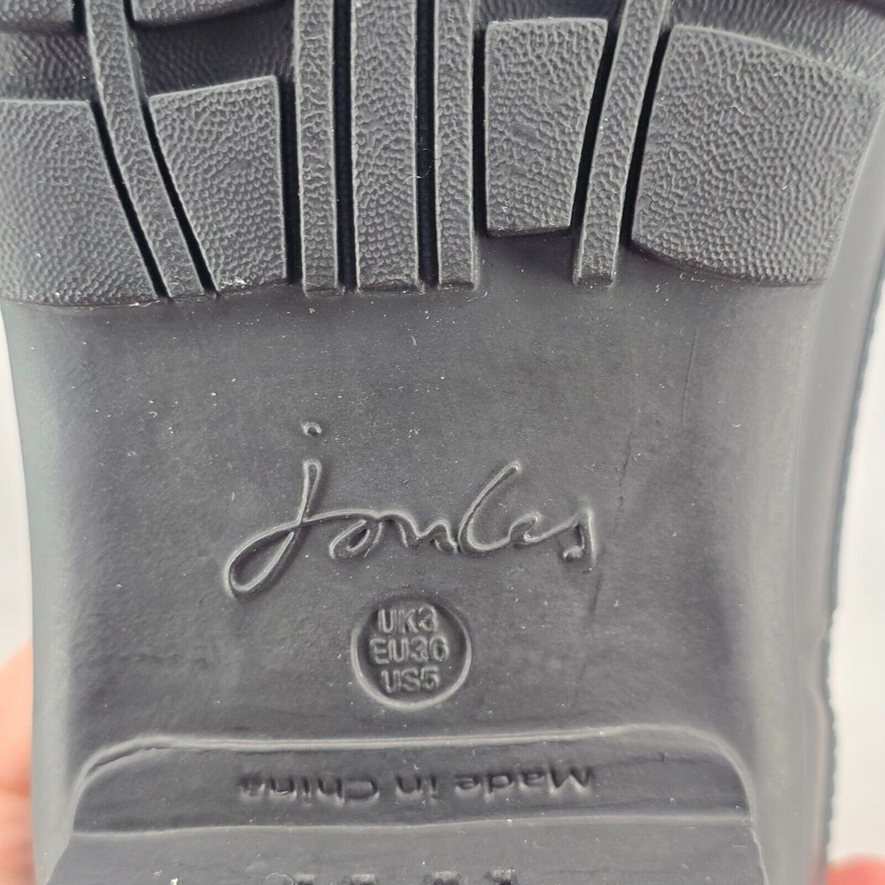 New Joules Rain Boots Mid Calf Rosalind Black‎ Boots Size US: 5 UK: 3 - Picture 11 of 14